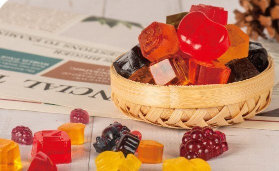 Coloured jelly